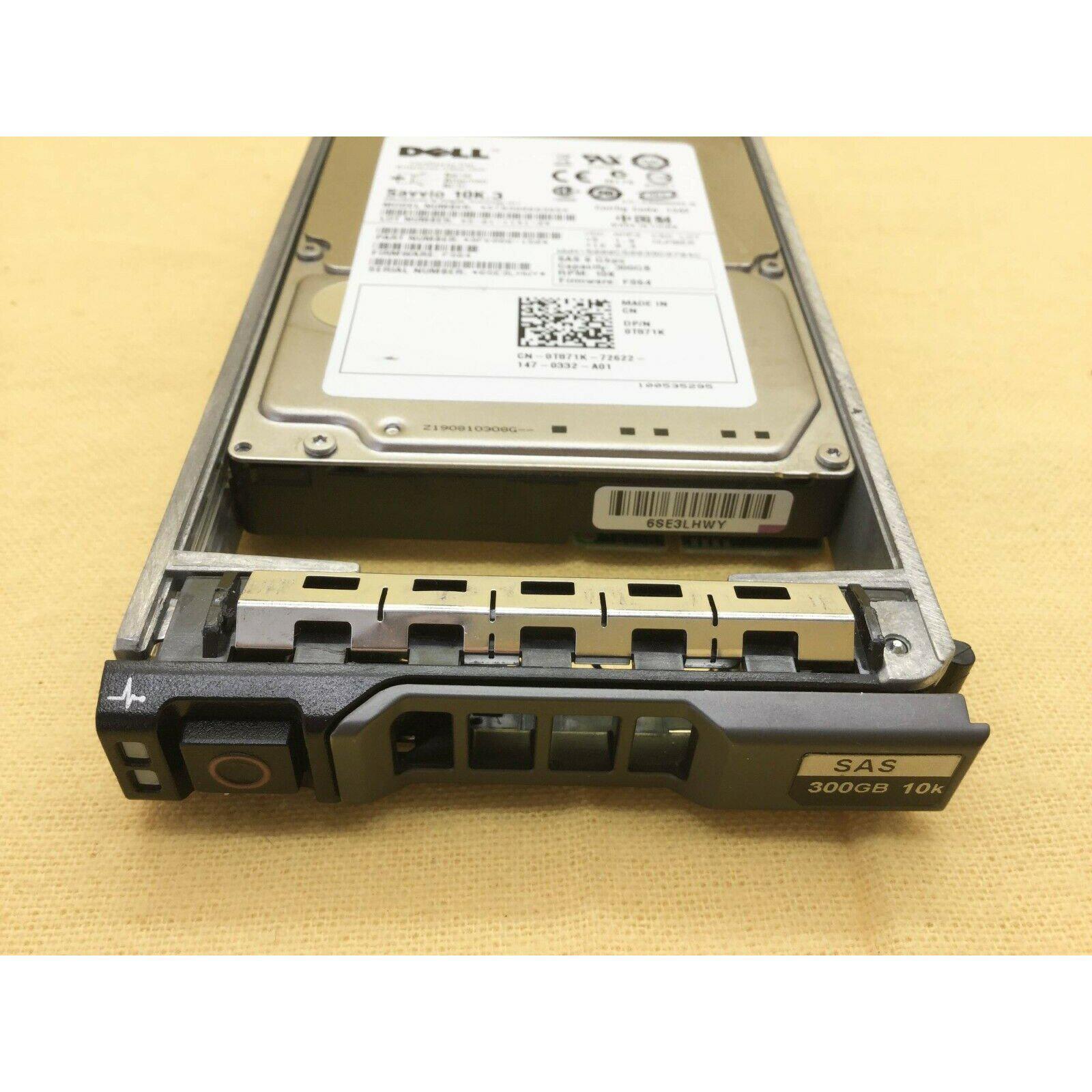 Dell T871K 0T871K DELL 300GB 10K 6G SFF SAS HDD ST9300603SS Seagate 700900353700-FoxTI