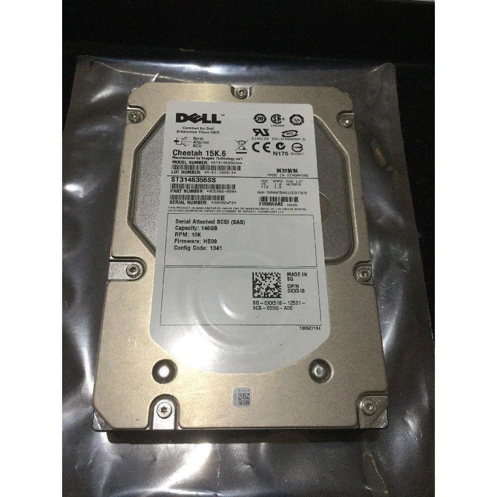 DELL XX518 0XX518 SEAGATE ST3146356SS 9CE066-050 146GB 15K 3.5" SAS SERVER HDD-FoxTI