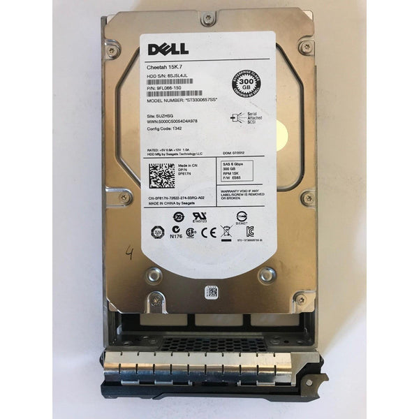 Disco DELL 300GB SAS 15K F617N ST33000657SS 9FL066-150 HARD DRIVE W/CADDY-FoxTI