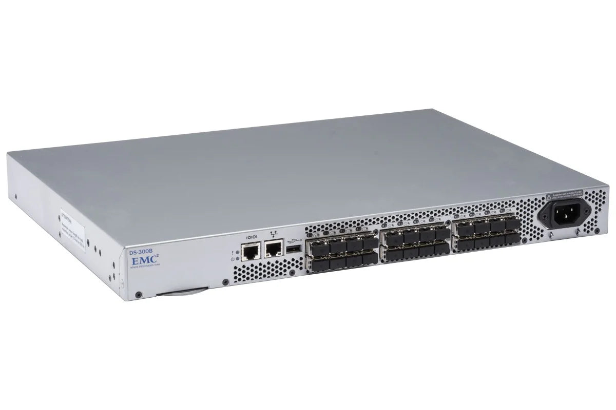 EMC DS-300B 24/24 ACTIVE PORTS BROCADE SILKWORM 300 8GB/S SAN SWITCH CONNECTRIX 12302377919 - AloTechInfoUSA