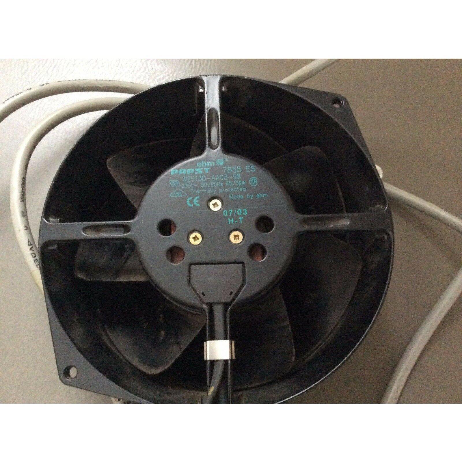 EBM/PAPST 7855 ES Fan W2S130-AA03-98 AC Fan Ball Bearing 230V 45W 50Hz 2800RPM-FoxTI