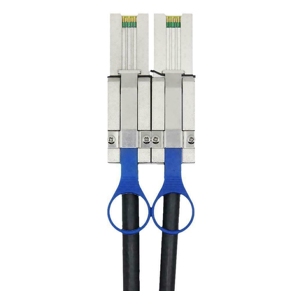 External Multila Mini SAS SFF-8088 to SFF-8088 Cable Mini SAS 26P 3FT 1M 713243025142-FoxTI