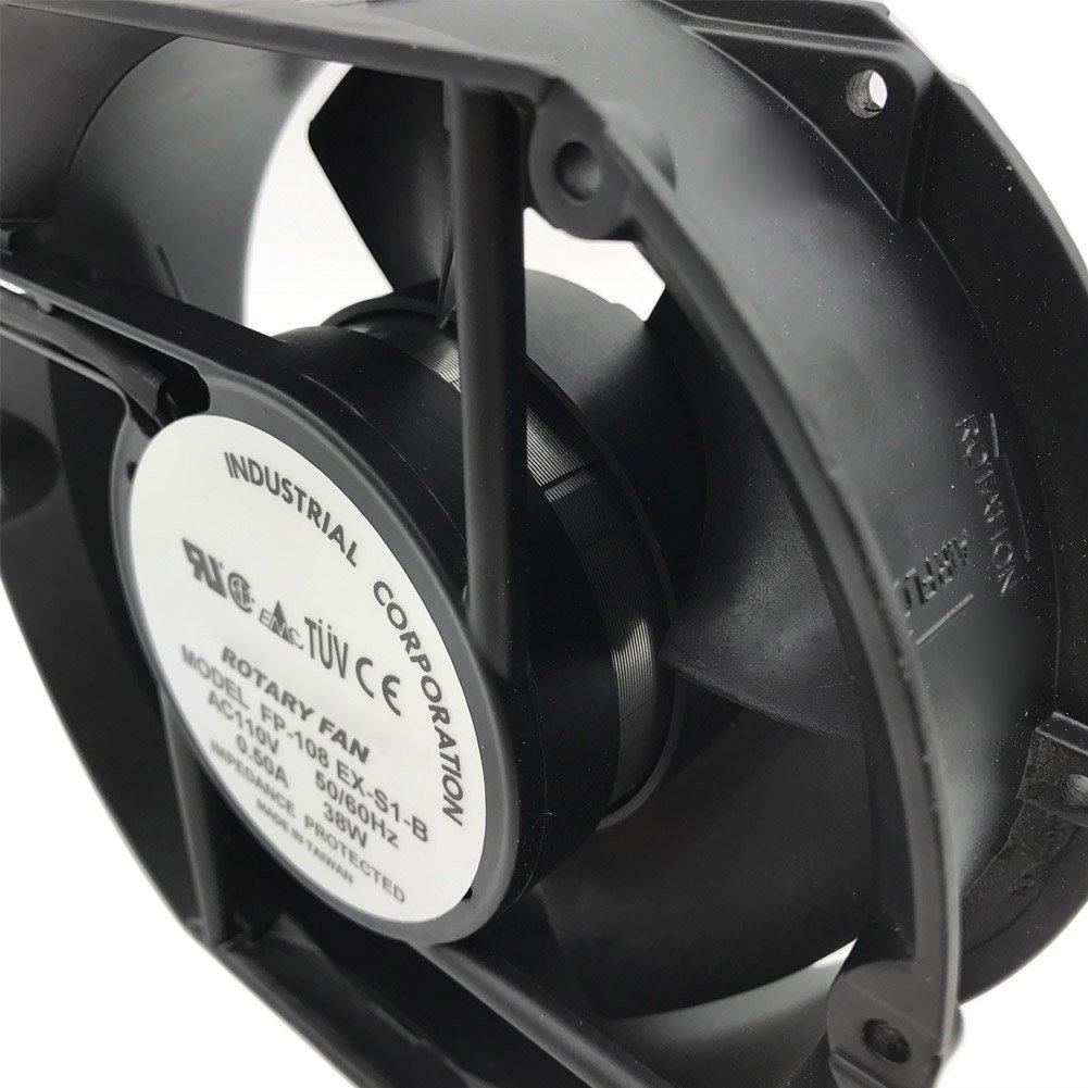 FP-108EX-S1-B 17CM 17215051MM 110/120V Double Ball Bearing Axial Fan cooler - AloinfoUSA