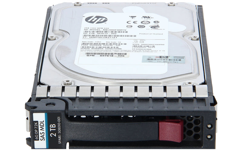 HD 2TB SAS 7.3k RPM 3.5" 6G para HP 508010-001 - AloTechInfoUSA