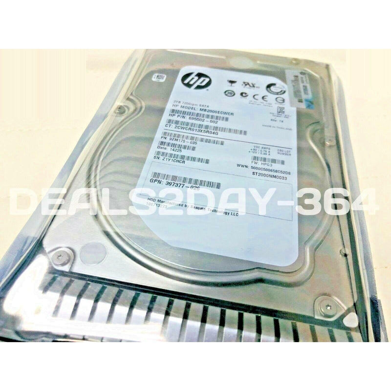 HP 658079-B21 658102-001 2TB 6G 7.2K SATA LFF 3.5 PROLIANT G8/9 HDD-FoxTI