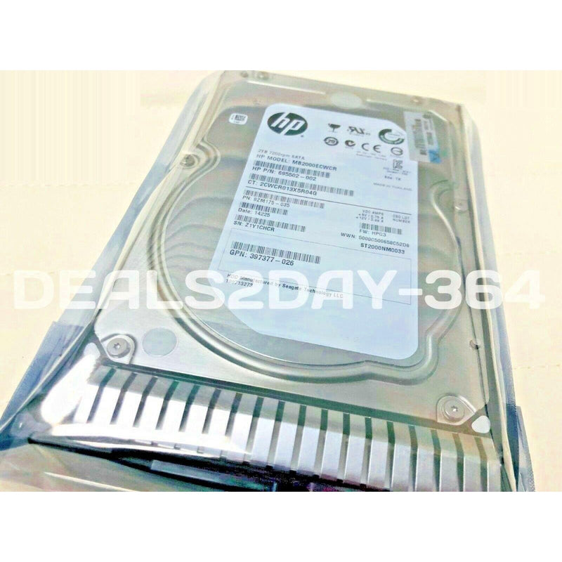 HP 658079-B21 658102-001 2TB 6G 7.2K SATA LFF 3.5 PROLIANT G8/9 HDD-FoxTI