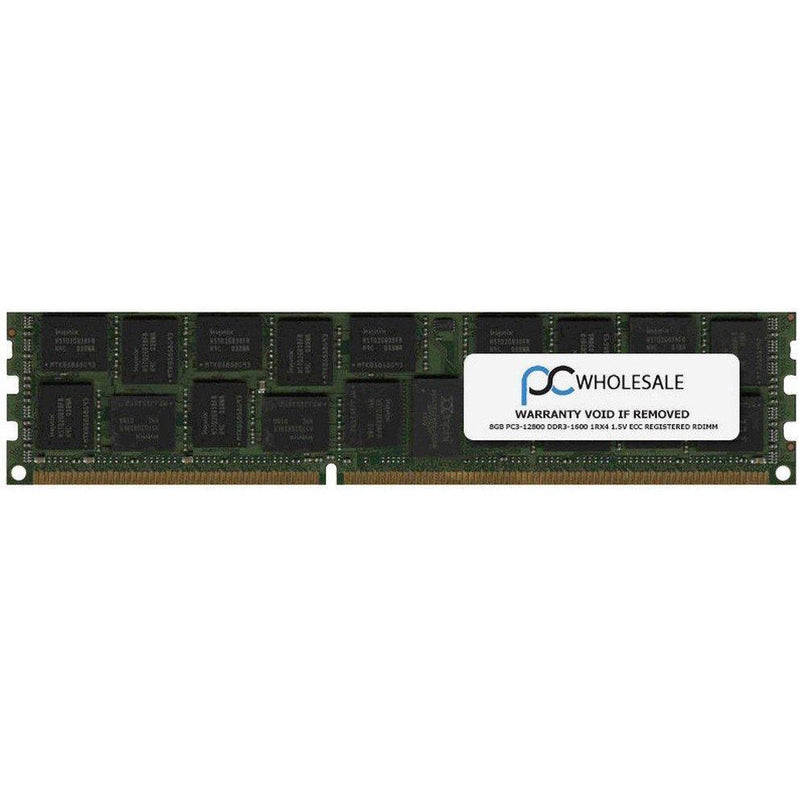 HP Compatible 8GB PC3-12800 DDR3-1600 1Rx4 1.5v ECC Registered RDIMM (HP PN