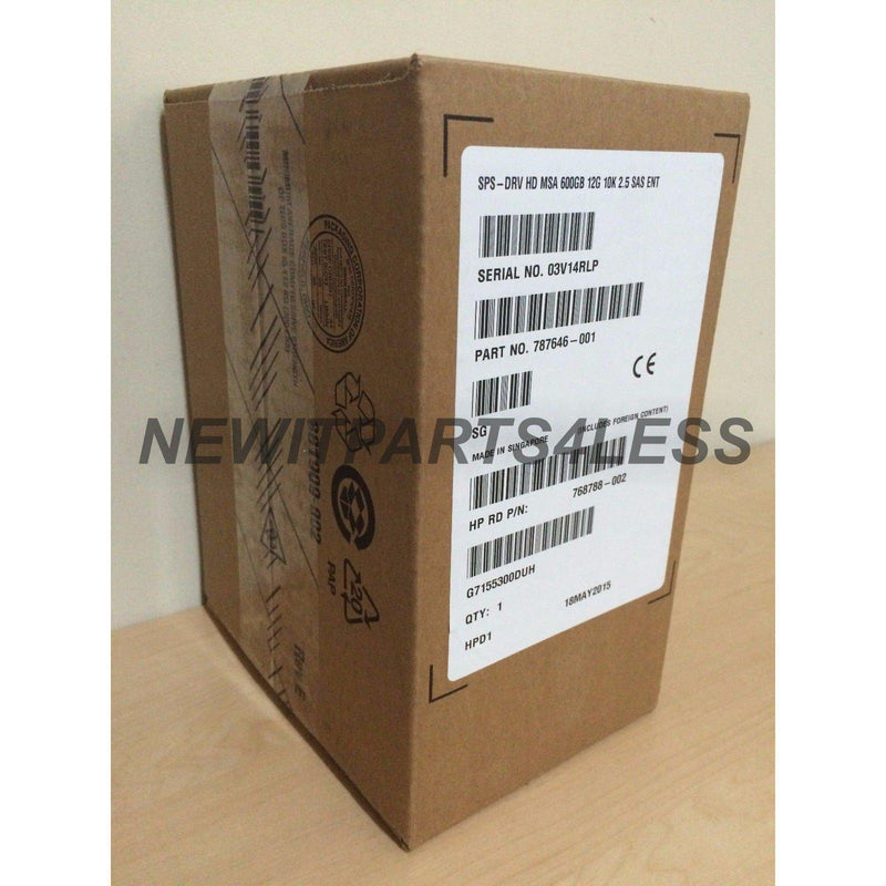 HP J9F46A | 787646-001 MSA 600GB 12G SAS 10K SFF 2.5IN DUAL PORT ENT HARD DRIVE 4514953791602-FoxTI