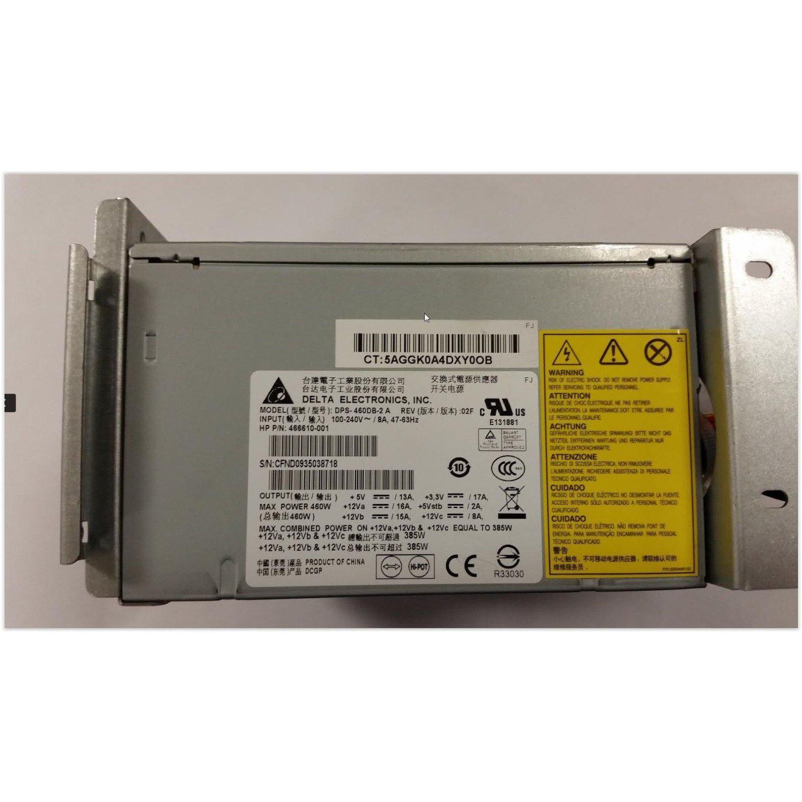 HP ML150/ML330 G6 460W Power Supply 466610-001 500447-B21 519742-001 DPS-460DB-2 884420272304-FoxTI