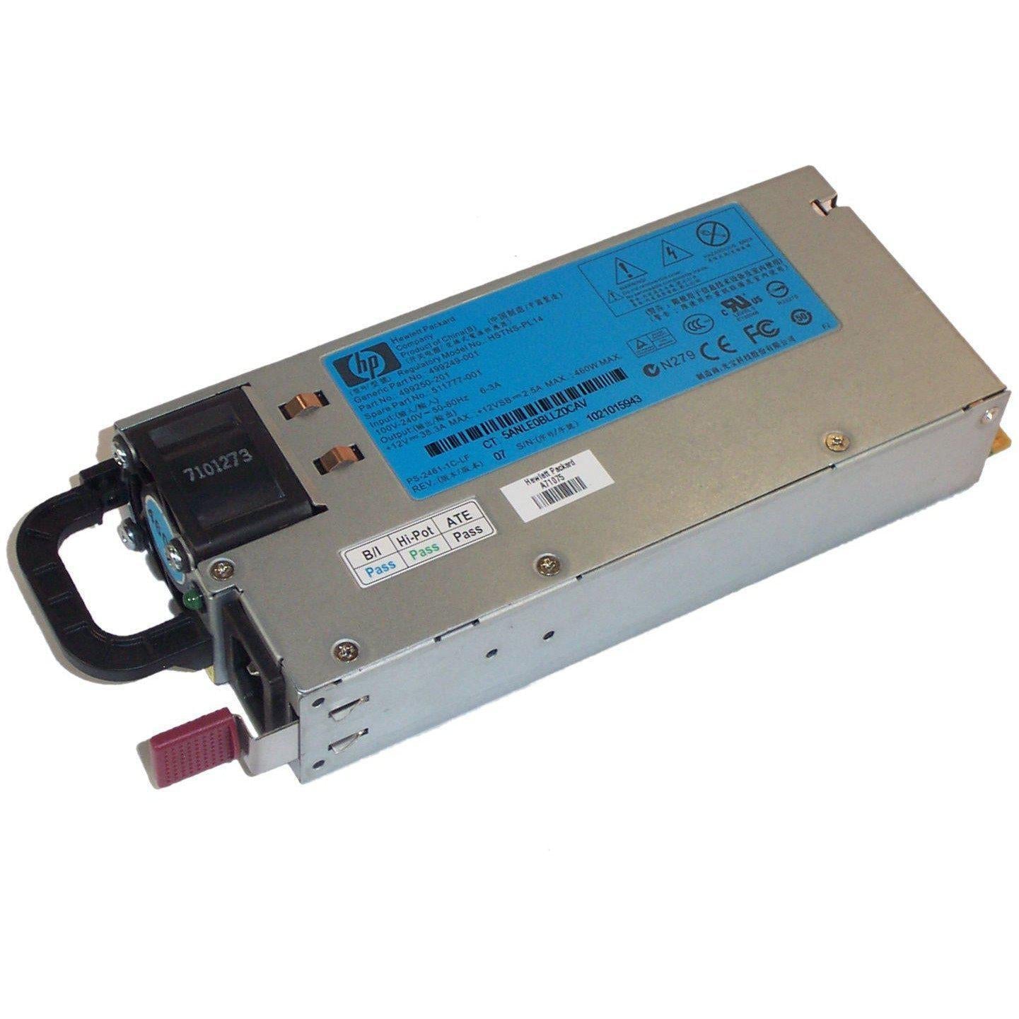 HP POWER SUPPLY 750W HOT PLUG 94% PLC FOR HP PROLIANT DL360 DL380 G7 599383-001 706695188565-FoxTI