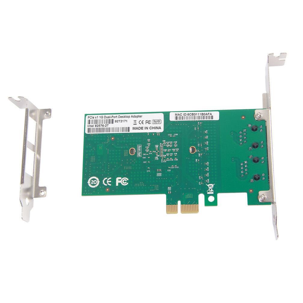 Intel 82576 Chip Gigabit Network Adapter (Nic, Dual RJ45 Port, as E1G42ET in US 603149403543