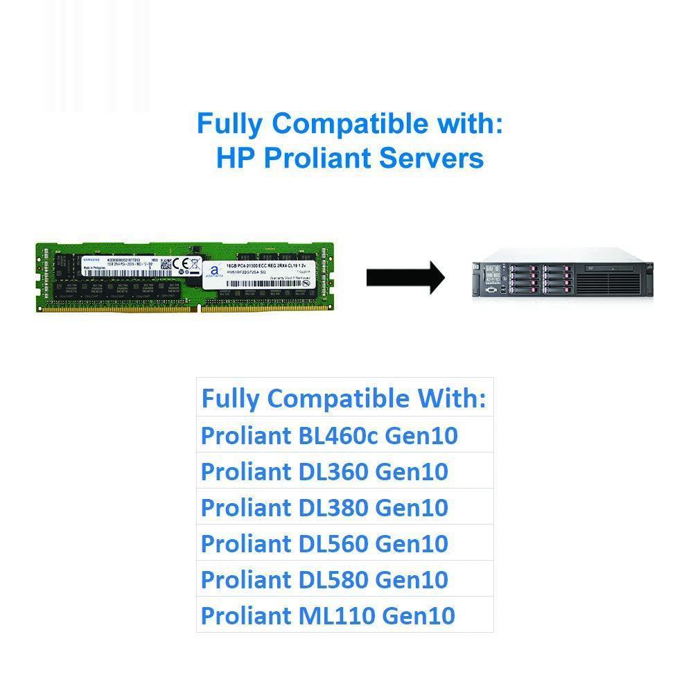 Memoria 16GB (1x16GB) Server Memory Upgrade Compatible Dell Poweredge, Precision &amp; HP Proliant Servers Samsung Original DDR4 2666MHZ PC4-21300 ECC Registered Chip 2Rx4 CL19 1.2v DRAM RAM-FoxTI