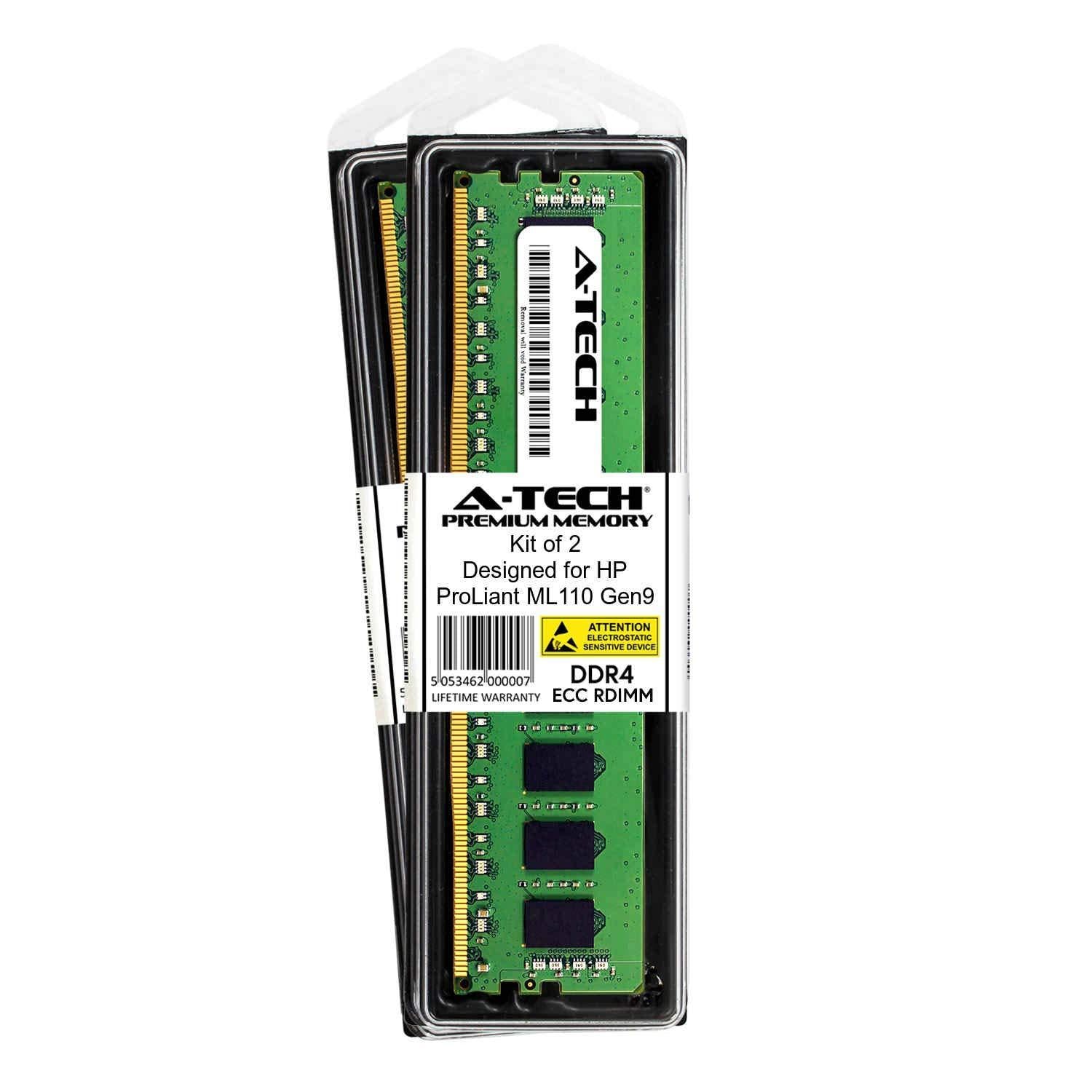 Memoria 32GB Kit (2 x 16GB) for HP ProLiant ML110 Gen9 G9 - DDR4 PC4-21300 2666Mhz ECC Registered RDIMM 1Rx4 - Server Memory Ram Equivalent to OEM 872970-001 872837-091 867855-B21 840757-091 815098-B21 - AloinfoUSA