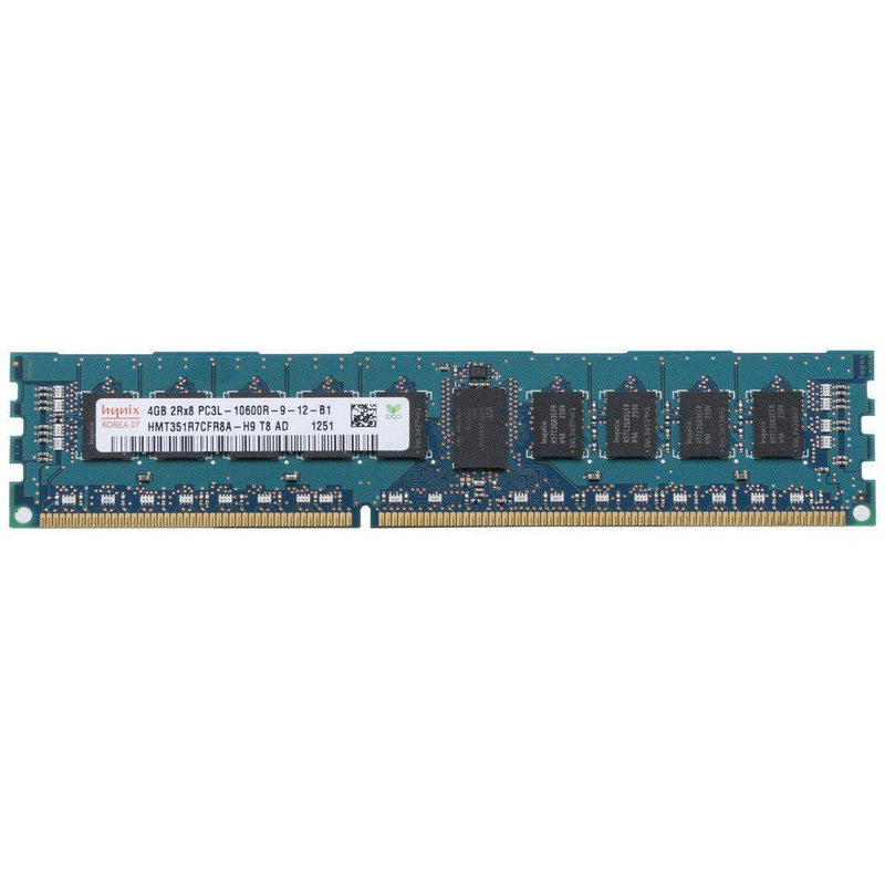 Memória 4GB (2Rx8) DDR3 1333MHz 240-Pin ECC RDIMM PC3L-10600R para HMT351R7CFR8A-H9-FoxTI