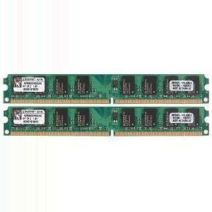 Memória 4GB (2x2GB) DDR2 800MHz 240-Pin ECC UDIMM PC2-6400 para HP KVR800D2N5K2-FoxTI