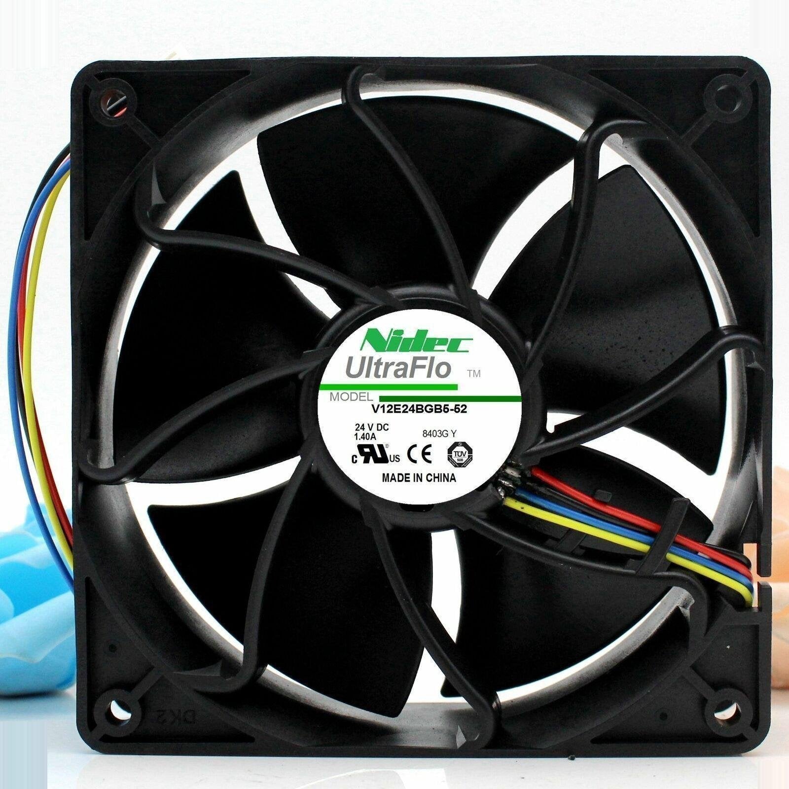 NIDEC V12E24BGB5-52 DC24V 1.40A 12038 12CM 3-pin SND inverter fan-FoxTI