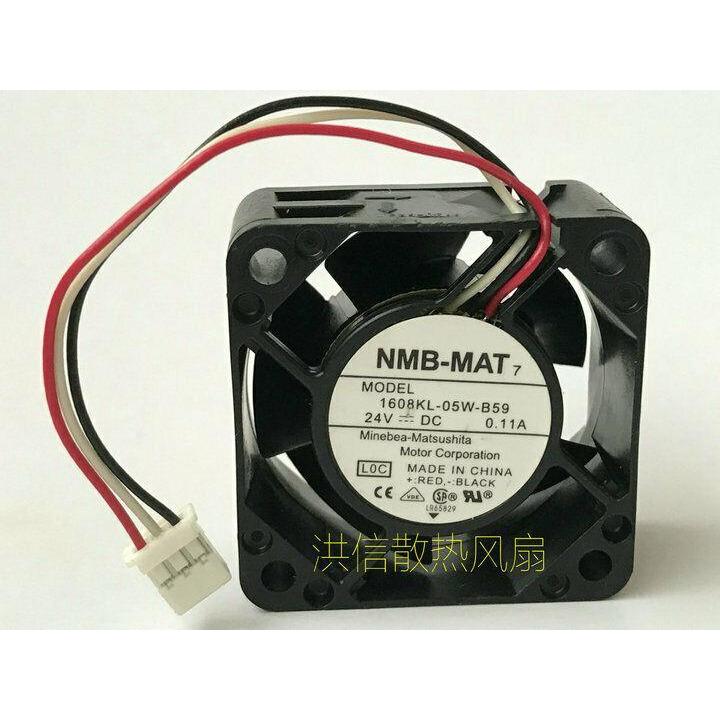 Original NMB Fan 1608KL-05W-B59 DC 24V 0.11A 3 Pin 4020 4CM Inverter fan-FoxTI