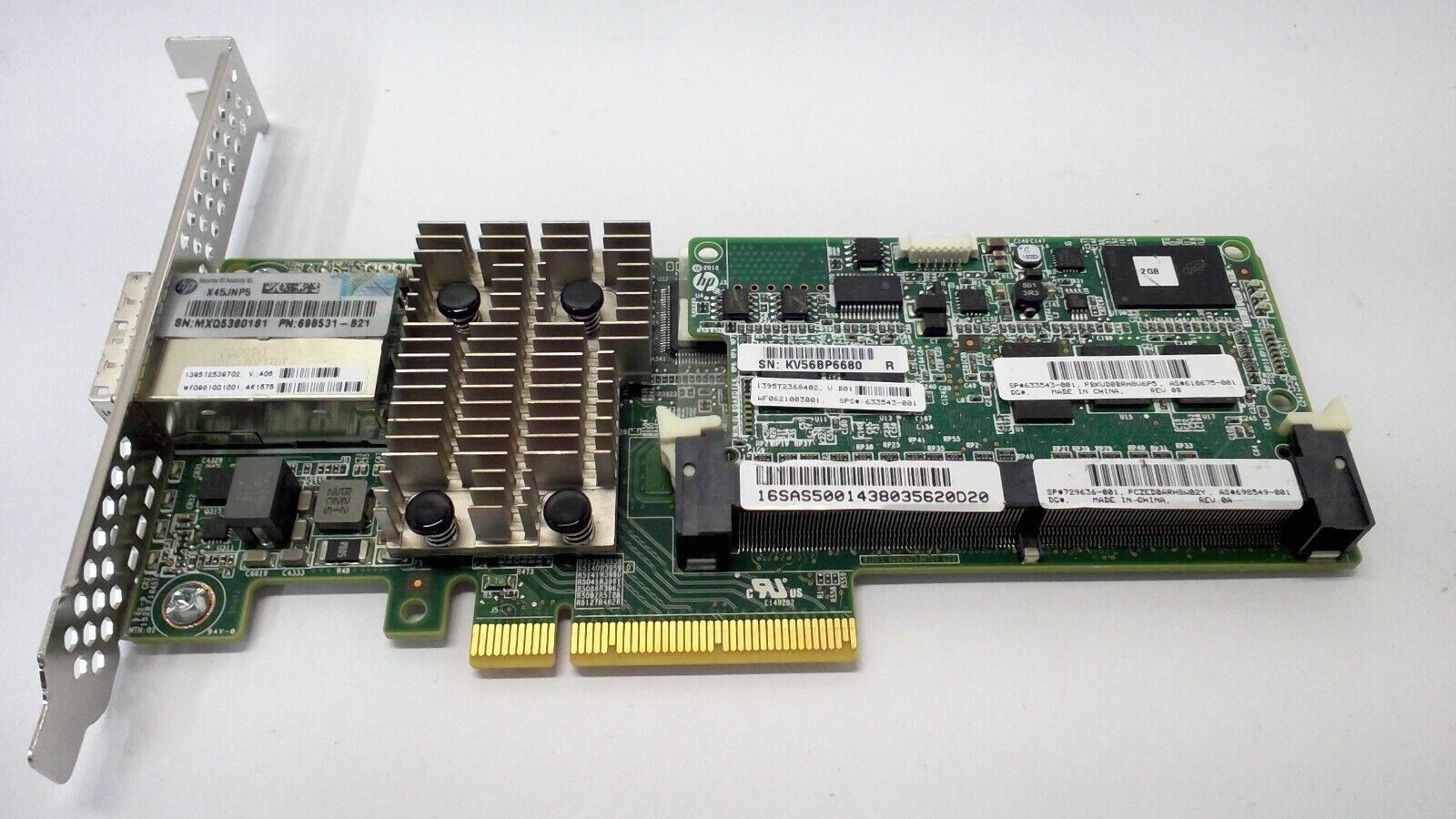 Controladora 698531-B21 HP SMART ARRAY P431 2GB FBWC 6GB 2-PORTS EXT SAS CONTROLLER 887111206961 - AloTechInfoUSA