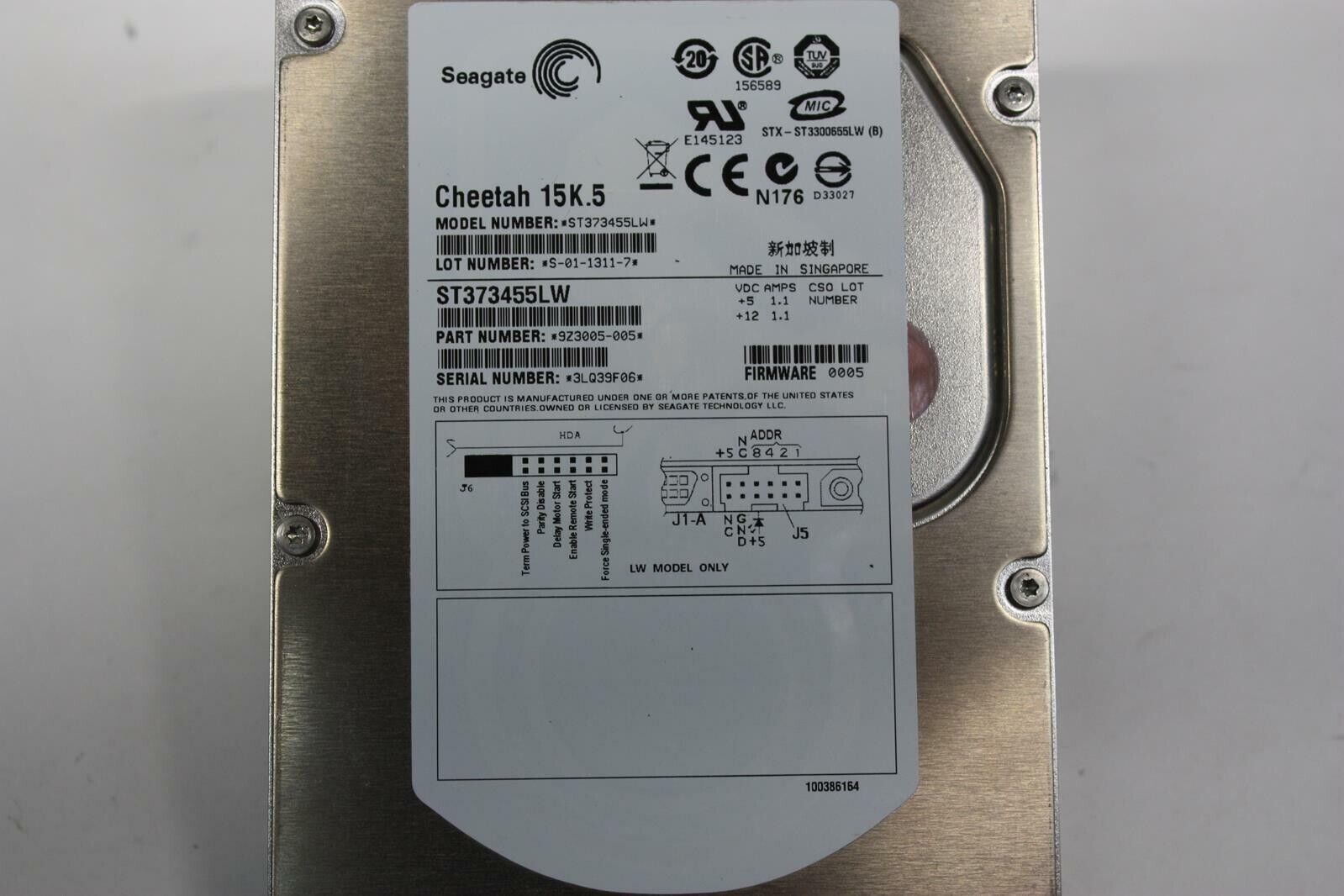 Seagate Cheetah ST373455LW ST373454LW 73GB 15K 3.5" U320 SCSI NHP HDD disco - AloTechInfoUSA