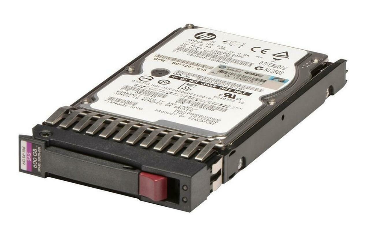 Disco HP 600GB 10K SAS 6GB/s 2.5" HDD 599476-003 EG0600FBDSR 507129-014 MBF2600RC - AloTechInfoUSA