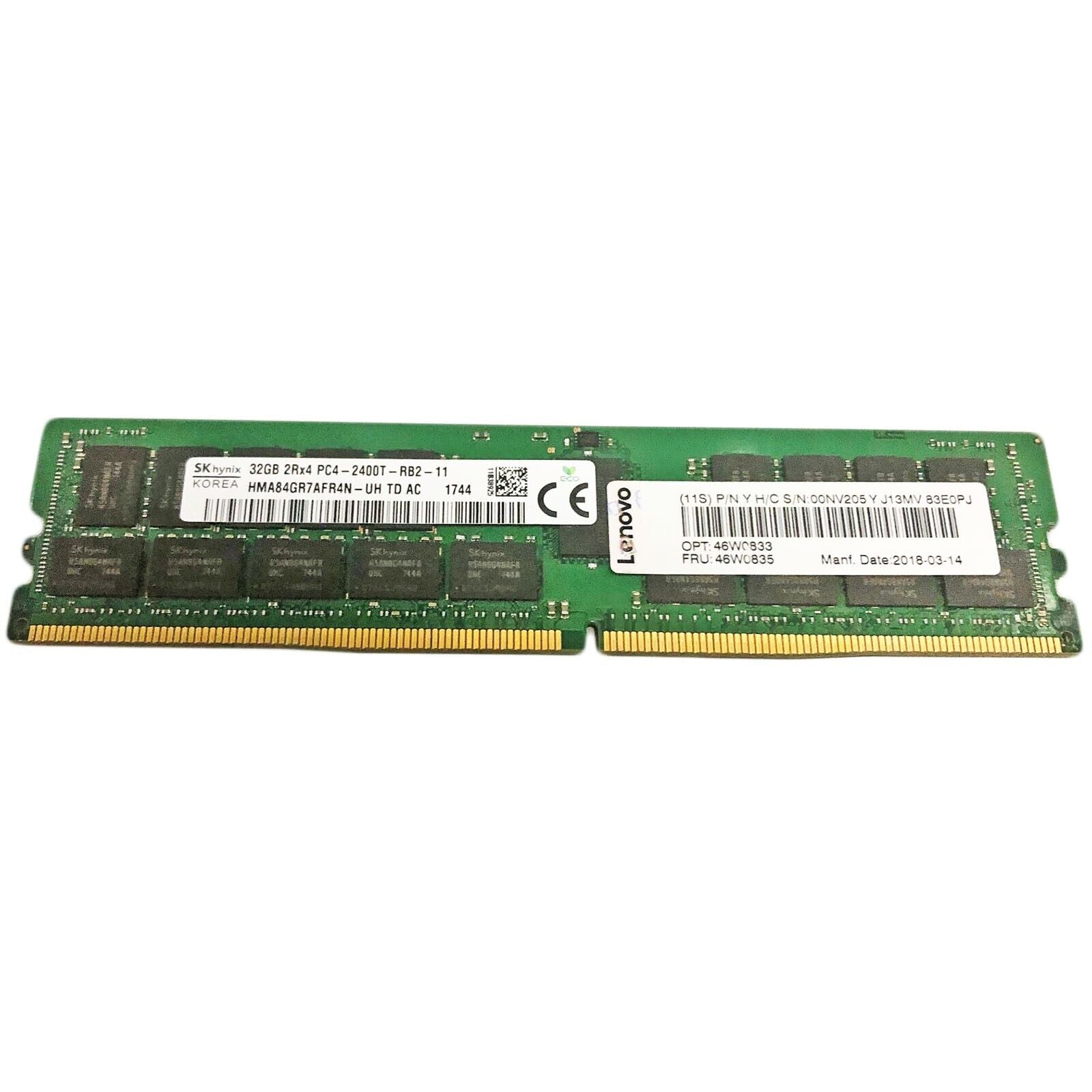 Lenovo 32GB 2Rx4 PC4-2400T-RA1-11-DC0 M393A4K40BB1-CRC0Q 46W0833 46W0835 - AloTechInfoUSA