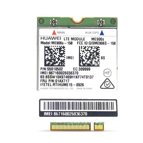 Lenovo Thinkpad T460s T470s T560 Yoga 460 LTE WWAN Module Card ME906S 01AX717 - AloTechInfoUSA