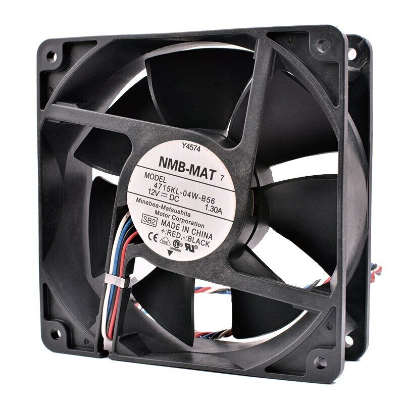 NMB MAT 4715KL-04W-B56 4Pin 12V 1.30A PWM Fan Dell 120x120x38 cooler - AloTechInfoUSA