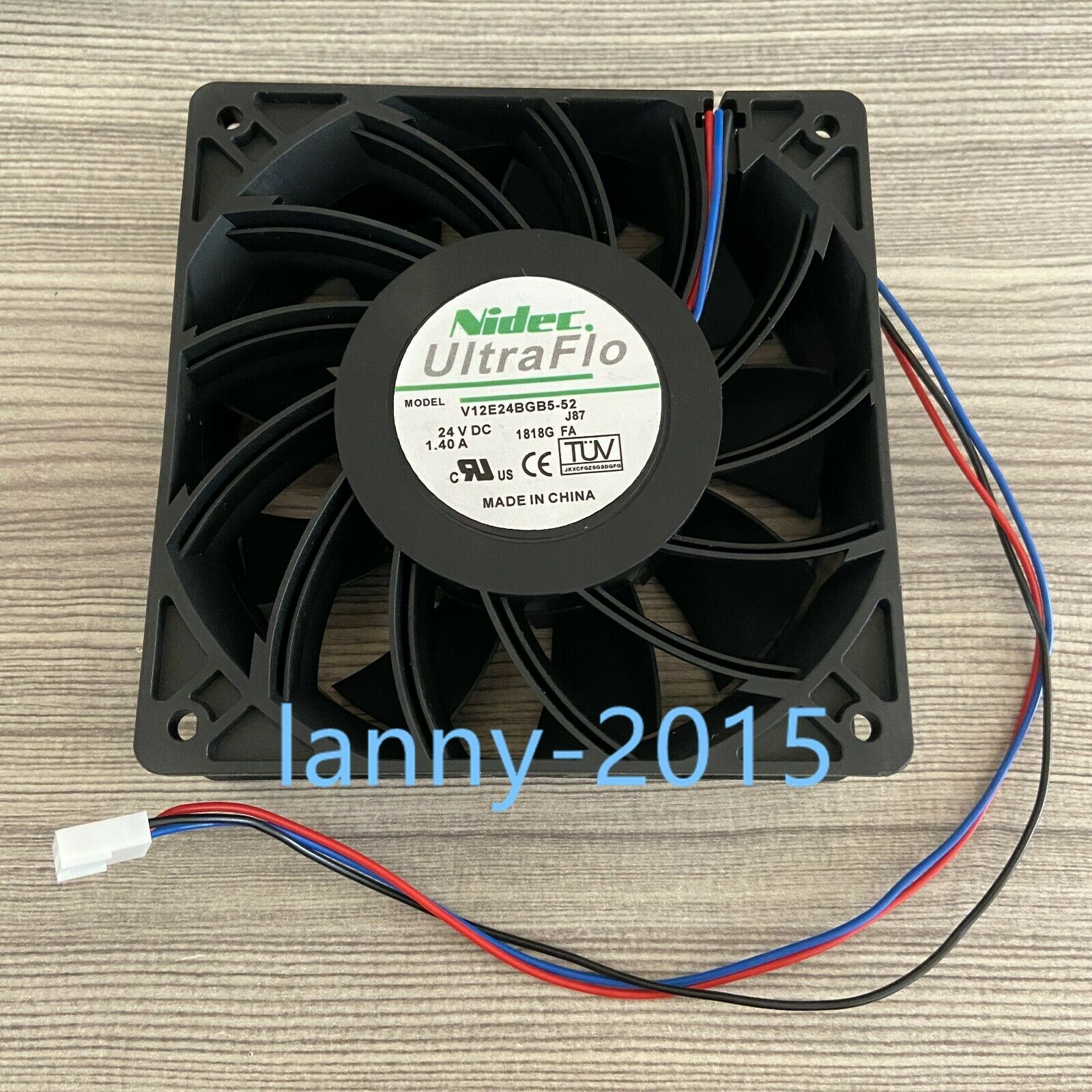 Nidec fan V12E24BGB5-52 DC24V 1.40A - AloinfoUSA