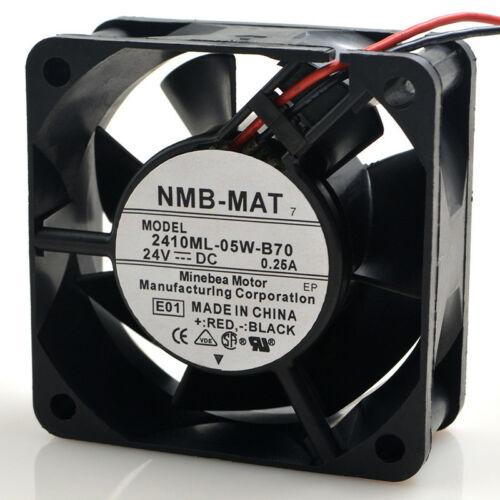 Cooler 2410ML-05W-B70 6025 6CM 24V 0.25A two-wire double ball cooling fan - MFerraz Tecnologia