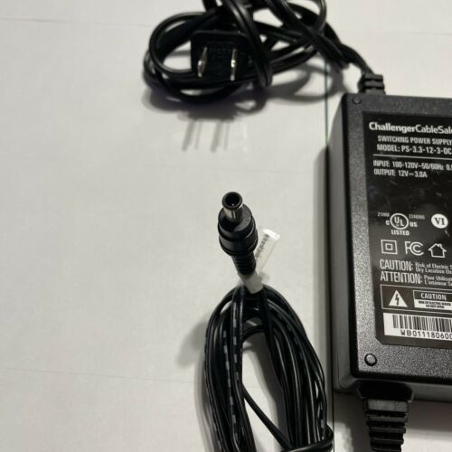 Fonte CHALLENGER CABLE SALES SWITCHING POWER SUPPLY PS-3.3-12-3-DC1 - MFerraz Tecnologia