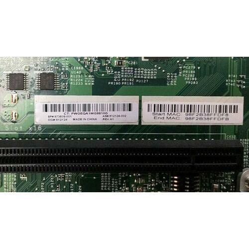 HP 812124-002 - DL20 Gen9 Motherboard - Port View | Alo Tech Solutions