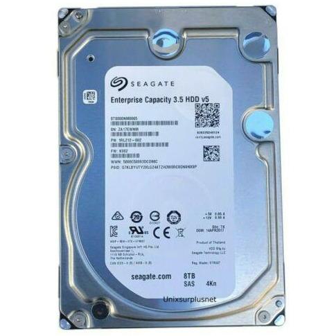 Seagate 8TB SAS 12Gb/s 3.5 7.2k RPM 256MB 4Kn Enterprise HDD v5 ST8000NM0065 - MFerraz Tecnologia