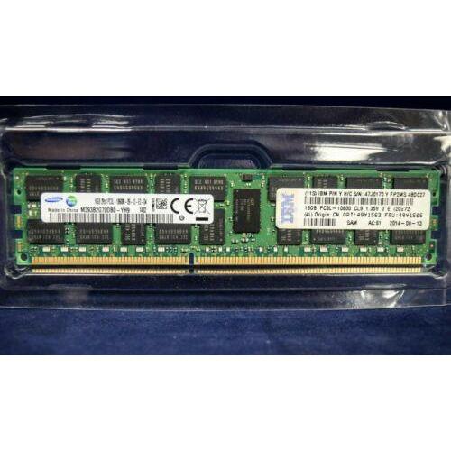 49Y1565 IBM 16GB (1X16GB) 2RX4 PC3L-10600 MEMORY 49Y1562 49Y1563 47J0170 1147017013308 - MFerraz Tecnologia