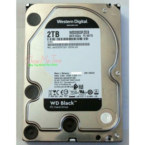 Western Digital WD Black HDD WD2003FZEX 2TB w/ 64MB Cache 6Gb/s 3.5" - MFerraz Tecnologia