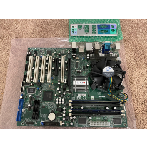 SUPERMICRO C2SBC-Q MOTHERBOARD W/ E8400 3.00GHZ + COOLER, 8GB RAM - (561) 808-9569