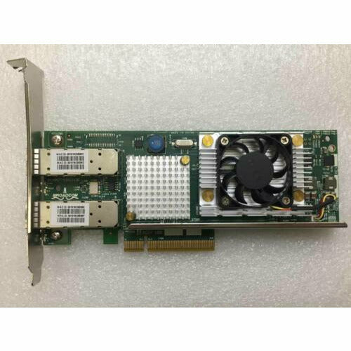 Broadcom BCM57711 10Gb DELL KJYD8 Dual Port PCIE Network Card Full profile placa de rede - MFerraz Tecnologia