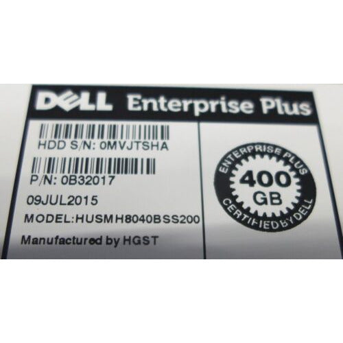 Dell Enterprise Plus 400GB 12 Gbps 2.5" SAS SSD w/ Caddy HUSMH8040BSS200 8JYJK