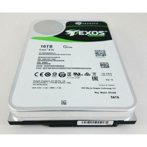 Disco Seagate Exos X16 ST16000NM001G 16 TB 512e/4Kn SATA 6Gb/ s Hard Disk Drive - MFerraz Tecnologia