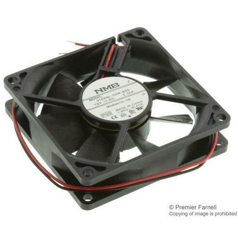 NMB TECHNOLOGIES - 3108NL-04W-B50-P00 - AXIAL FAN, 80MM, 12VDC, 280mA Cooler - MFerraz Tecnologia