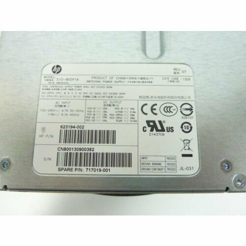 HP Z620 Workstation 800W ATX Power Supply 623194-002 717019-001 S10-800P1A fonte - MFerraz Tecnologia