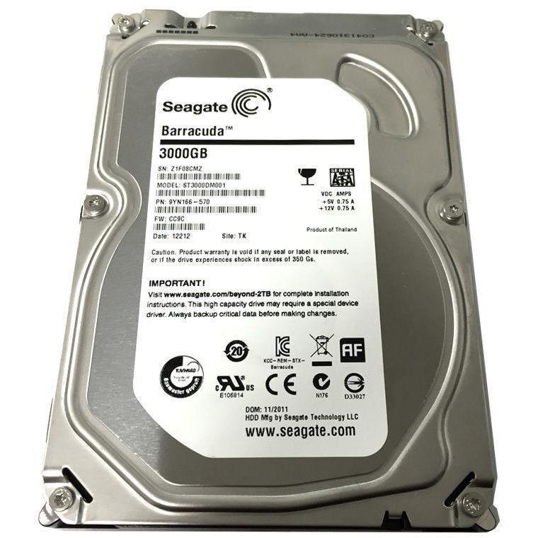 Seagate 3TB 64MB Cache 7200RPM 3.5" SATA III Desktop Hard Drive -PC/Mac/CCTV DVR 8879777622287-FoxTI