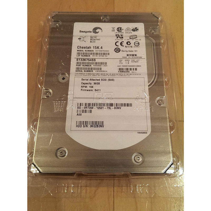 Seagate Cheetah ST336754SS 36 GB 15000 rpm Ultra 320 3.5" Hot Plug SAS Hard Drive-FoxTI