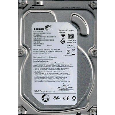 Seagate ST1500DL001 P/N: 9VT15L-570 2TB F/W: CC98 SU 5YD Barracuda Green-FoxTI