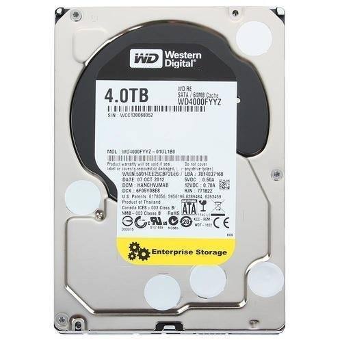 WD RE WD4000FDYZ 7200RPM 4TB 64MB Cache SATA III 6.0Gb/s 3.5" Enterprise Disco-FoxTI